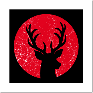 Red deer logo Posters and Art
